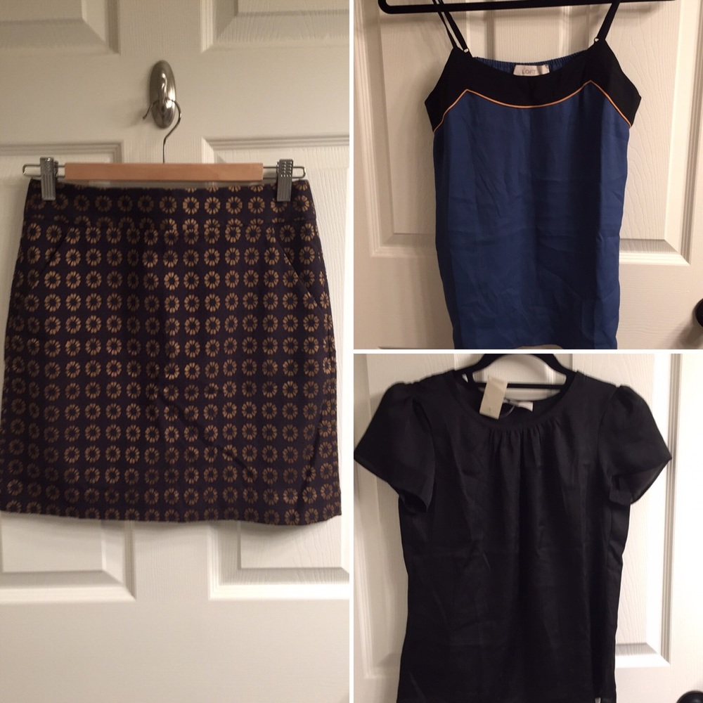 NWT Ann Taylor LOFT Lot, Skirt and two Tops